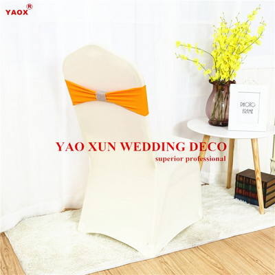 Hálócsat Lycra Band spandex szék pántos nyakkendő masni spandex székhuzat díszítéshez