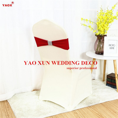 Hálócsat Lycra Band spandex szék pántos nyakkendő masni spandex székhuzat díszítéshez