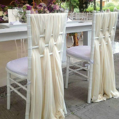 Elegantiškos puošnios šifoninės kėdės varčios vestuvėms, vakarėlių dekoravimui Vestuvių kūdikių dušo kėdė Sash Tiulis Kėdė Tutu Sijonas
