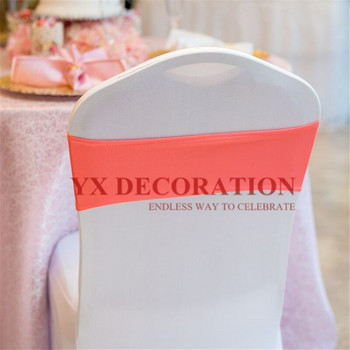 Добре изглеждащ продаден спандекс ликра лента за стол лента за стол за банкет декорация на сватбен стол