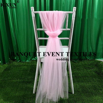 10 τμχ Καρέκλα Tutu Fabric Sash Tie Bow Out Door Chiavari Καρέκλα Γαμήλια εκδήλωση Διακόσμηση δεξιώσεων