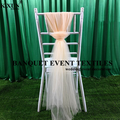 10 komada tutu tkanine za stolac na vezicu s leptir mašnom za vanjska vrata Chiavari stolac Vjenčanje Dekoracija za zabavu i banket