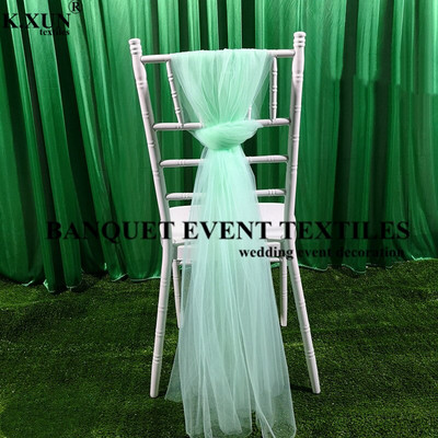 10 komada tutu tkanine za stolac na vezicu s leptir mašnom za vanjska vrata Chiavari stolac Vjenčanje Dekoracija za zabavu i banket