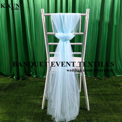 10 komada tutu tkanine za stolac na vezicu s leptir mašnom za vanjska vrata Chiavari stolac Vjenčanje Dekoracija za zabavu i banket