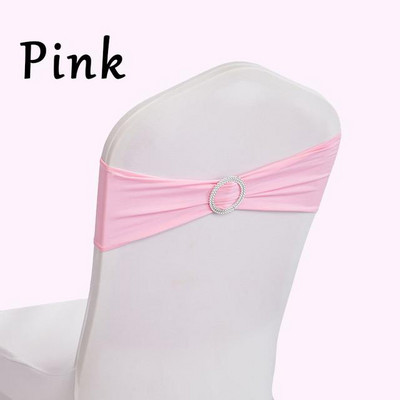 Cataramă rotundă Lycra Band Spandex Scaun Sash Pentru Spandex Husă Scaun Decorare Eveniment De Nuntă