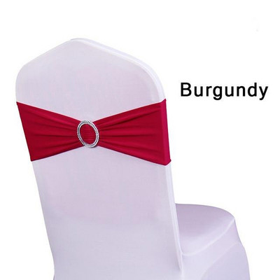Cataramă rotundă Lycra Band Spandex Scaun Sash Pentru Spandex Husă Scaun Decorare Eveniment De Nuntă
