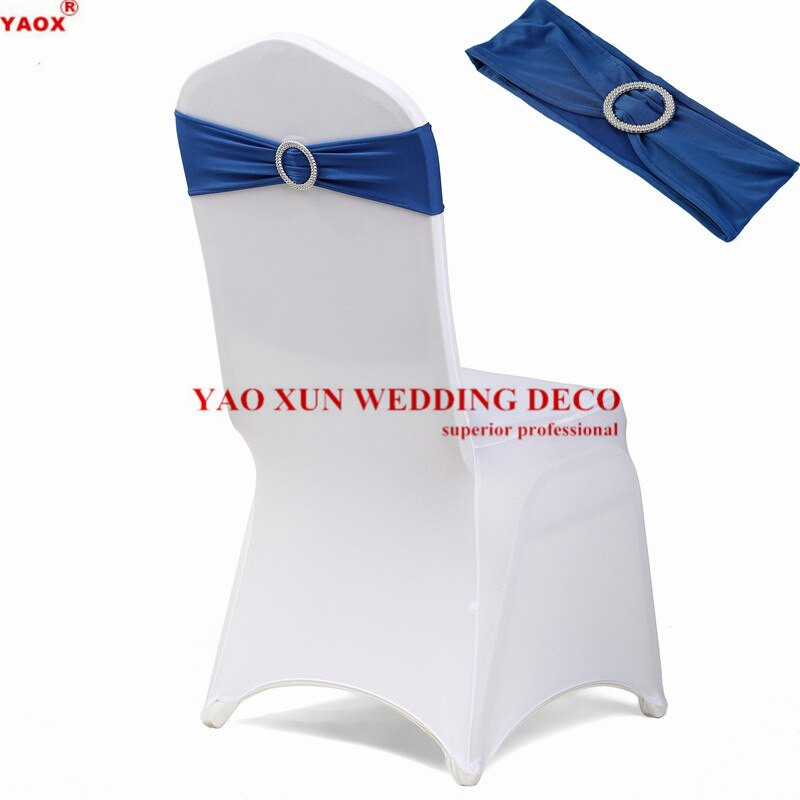 Cataramă rotundă Lycra Band Spandex Scaun Sash Pentru Spandex Husă Scaun Decorare Eveniment De Nuntă