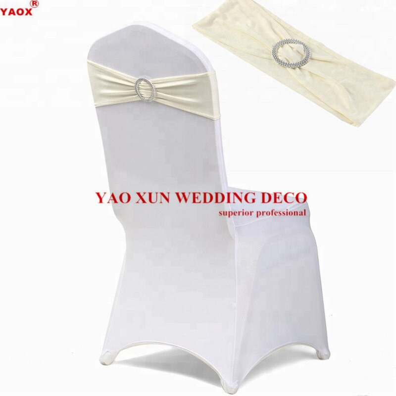 Cataramă rotundă Lycra Band Spandex Scaun Sash Pentru Spandex Husă Scaun Decorare Eveniment De Nuntă