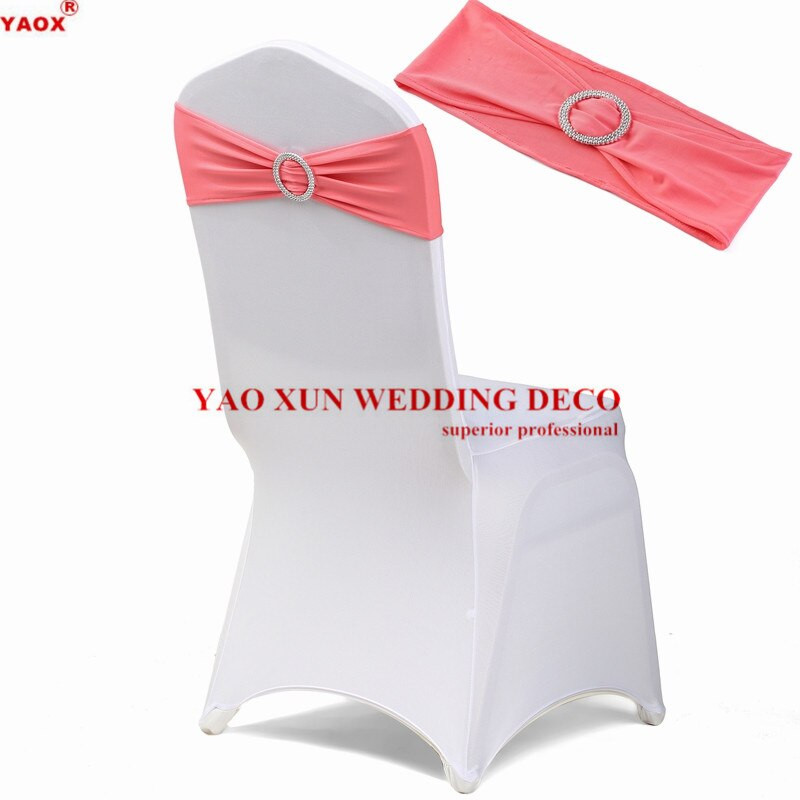 Cataramă rotundă Lycra Band Spandex Scaun Sash Pentru Spandex Husă Scaun Decorare Eveniment De Nuntă