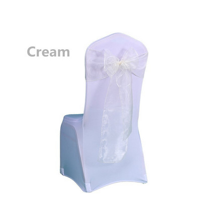 VRUĆE 25 KOM 18 CM * 275 CM Teal Blue Organza Pojasnice za stolice Svadbena zabava Banket Mašna Navlaka za stolice Ukrasni pribor - SASH