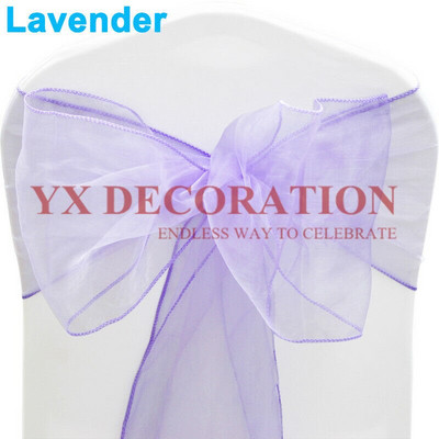 Visokokvalitetna mašna za stolicu od prozirne organze za masku, banket, svadbeni događaj, Božićni ukrasi