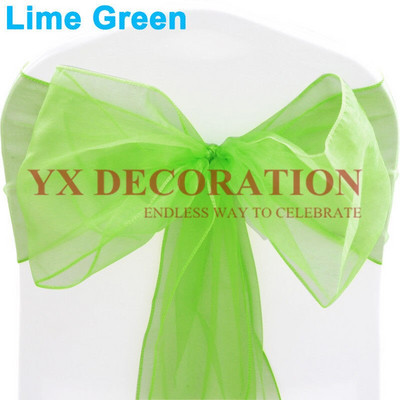 Visokokvalitetna mašna za stolicu od prozirne organze za masku, banket, svadbeni događaj, Božićni ukrasi