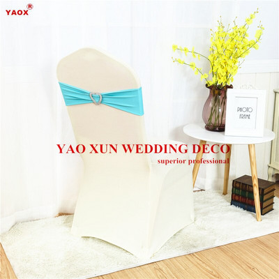 25 vnt Širdies sagtis Lycra Band Spandex kėdės varčia, skirta spandex kėdės dangtelio vestuvių renginio dekoravimui