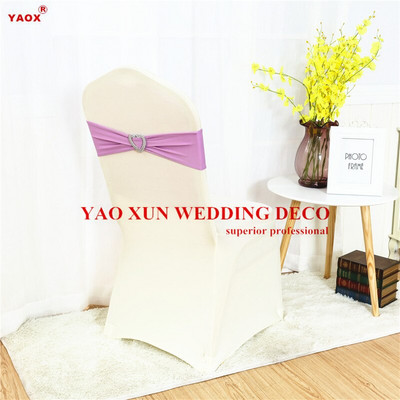 25 vnt Širdies sagtis Lycra Band Spandex kėdės varčia, skirta spandex kėdės dangtelio vestuvių renginio dekoravimui