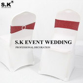 Karštas išpardavimas 25 vnt. Blizganti blizgučiai kėdžių juosta, blizganti lankas, tinkantis ant kėdės užvalkalo vestuvių banketo renginio dekoravimui