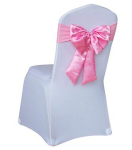 Karštas išpardavimas kėdės užvalkalas satino juostelės kaklaraiščiai banketai satino kėdės juosta vestuvių renginiams viešbučio vakarėlio dekoravimui