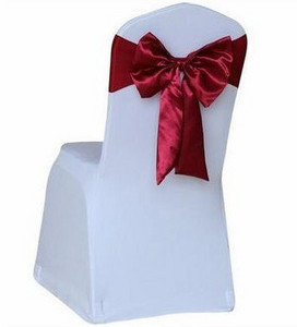 Karštas išpardavimas kėdės užvalkalas satino juostelės kaklaraiščiai banketai satino kėdės juosta vestuvių renginiams viešbučio vakarėlio dekoravimui