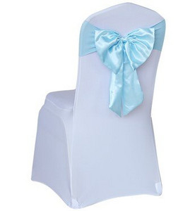 Karštas išpardavimas kėdės užvalkalas satino juostelės kaklaraiščiai banketai satino kėdės juosta vestuvių renginiams viešbučio vakarėlio dekoravimui