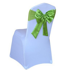 Karštas išpardavimas kėdės užvalkalas satino juostelės kaklaraiščiai banketai satino kėdės juosta vestuvių renginiams viešbučio vakarėlio dekoravimui