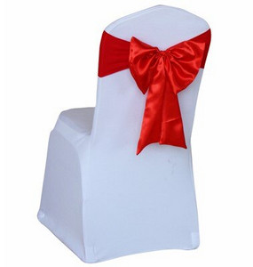 Karštas išpardavimas kėdės užvalkalas satino juostelės kaklaraiščiai banketai satino kėdės juosta vestuvių renginiams viešbučio vakarėlio dekoravimui
