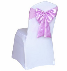 Karštas išpardavimas kėdės užvalkalas satino juostelės kaklaraiščiai banketai satino kėdės juosta vestuvių renginiams viešbučio vakarėlio dekoravimui