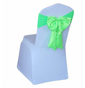 Karštas išpardavimas kėdės užvalkalas satino juostelės kaklaraiščiai banketai satino kėdės juosta vestuvių renginiams viešbučio vakarėlio dekoravimui