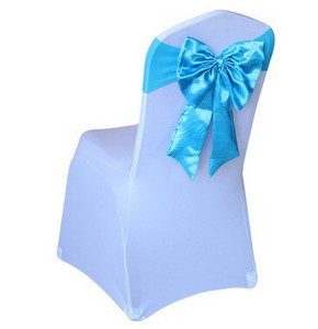 Karštas išpardavimas kėdės užvalkalas satino juostelės kaklaraiščiai banketai satino kėdės juosta vestuvių renginiams viešbučio vakarėlio dekoravimui