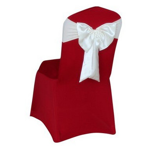 Karštas išpardavimas kėdės užvalkalas satino juostelės kaklaraiščiai banketai satino kėdės juosta vestuvių renginiams viešbučio vakarėlio dekoravimui