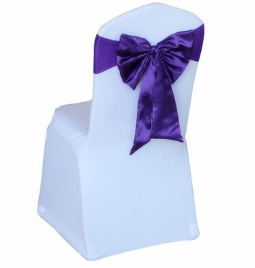 Karštas išpardavimas kėdės užvalkalas satino juostelės kaklaraiščiai banketai satino kėdės juosta vestuvių renginiams viešbučio vakarėlio dekoravimui