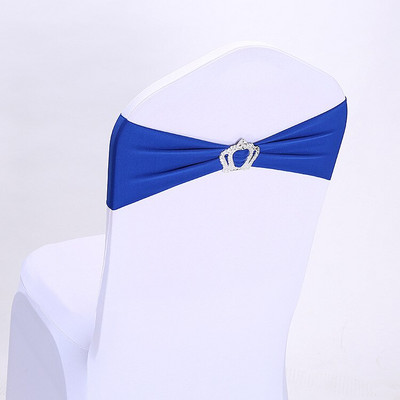 10/50db Székszárnyak pántok csatos csúszkával Esküvői Otthoni BANKETT Díszítések Korona székszárnyak masni puha lycra spandex