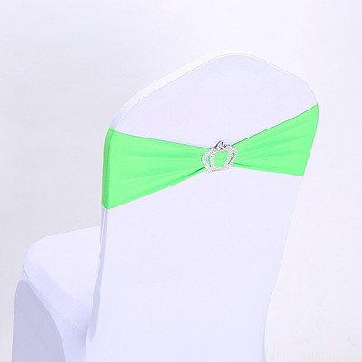 10/50db Székszárnyak pántok csatos csúszkával Esküvői Otthoni BANKETT Díszítések Korona székszárnyak masni puha lycra spandex