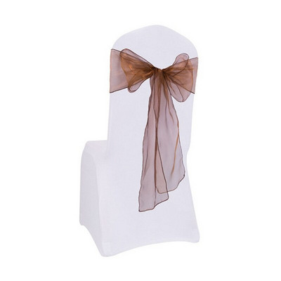 50 kom mint zelena svadbena organza stolica čvor za vjenčanje leptir kravata vrpce za mašne ukras stolice vjenčanje brak