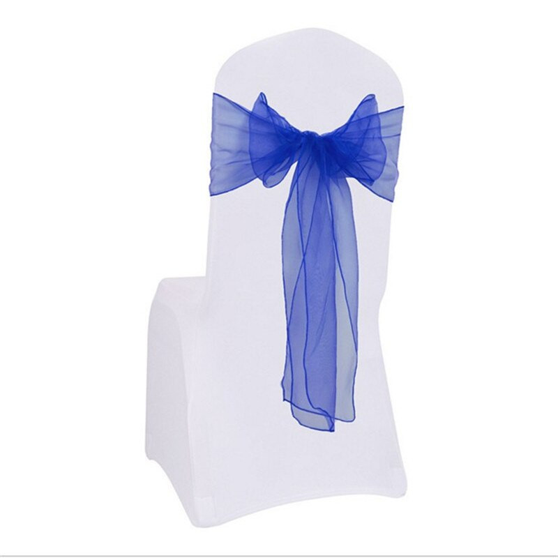 50 kom mint zelena svadbena organza stolica čvor za vjenčanje leptir kravata vrpce za mašne ukras stolice vjenčanje brak