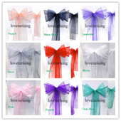 20 boja po izboru--25 kom Boja 8" Š x 108" D Šarene mašne od organze Maramice od tila Rola za vjenčanje Dekoracija stola Staza za stol Organza