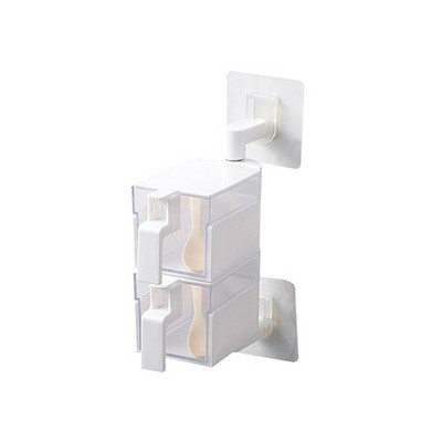 Prieskonių indelio prieskonių dėžutė Virtuvė Pakabinama Besisukanti Prieskoniai Organizatorius Skaidrus PP Druskos Pipirų Rinkinys Buteliai Skardinės Priedai Prekė