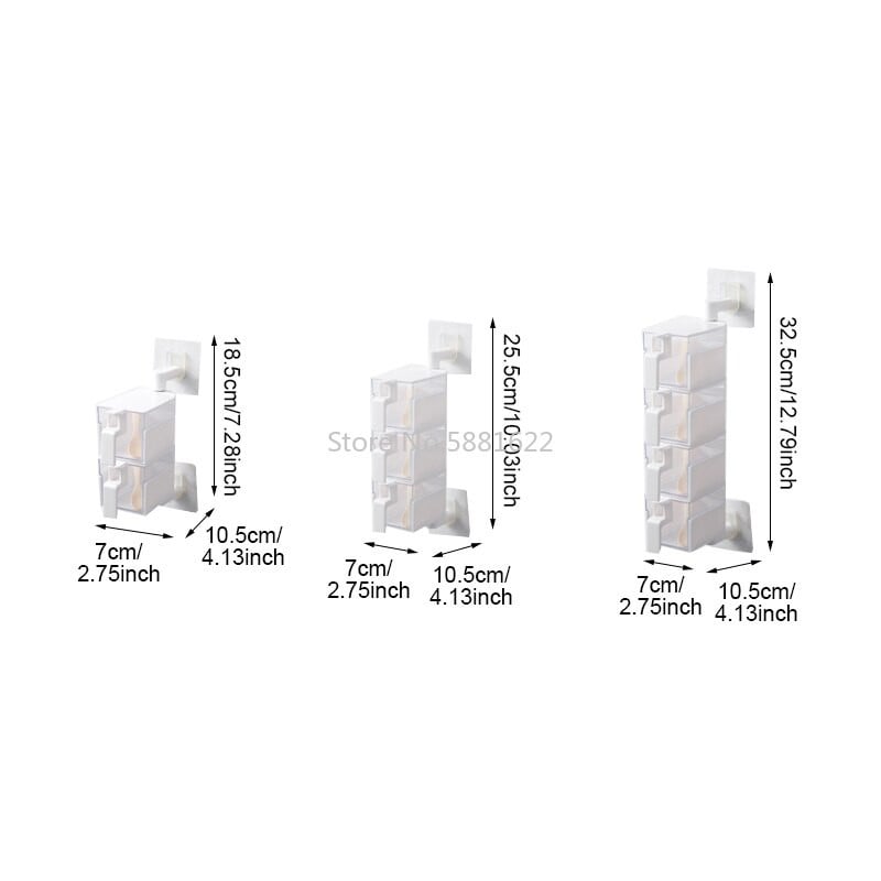 Prieskonių indelio prieskonių dėžutė Virtuvė Pakabinama Besisukanti Prieskoniai Organizatorius Skaidrus PP Druskos Pipirų Rinkinys Buteliai Skardinės Priedai Prekė
