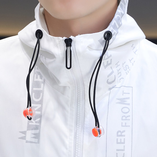 Jacheta casual de primavara toamna cu gluga pentru barbati