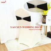 Lycra Band Spandex stolička šerpa so sieťovanou prackou pre dekoráciu poťahu na stoličku Spandex