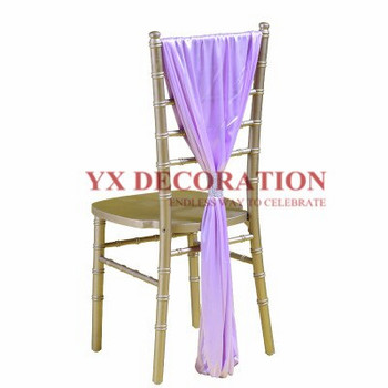 Νέο Σχέδιο 5τμχ Παρτίδα 70x140cm Ice Silk Chiavari Sash Κάλυμμα κουκούλας καρέκλας για διακόσμηση δεξίωσης γάμου