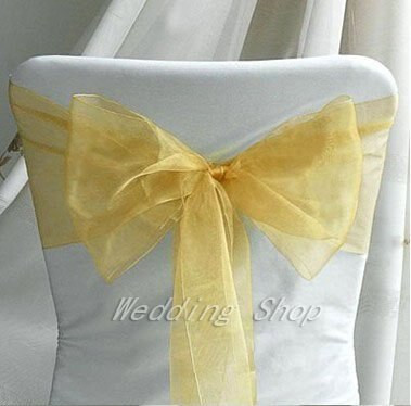 20 farieb, ktoré si vyberiete -- 50 ks/sada 8" (20 cm) Š x 108" (275 cm) D Priehľadné organzové šerpy, svadobné, hostinové, banketové stoličky s organzovou šerpou a mašľou