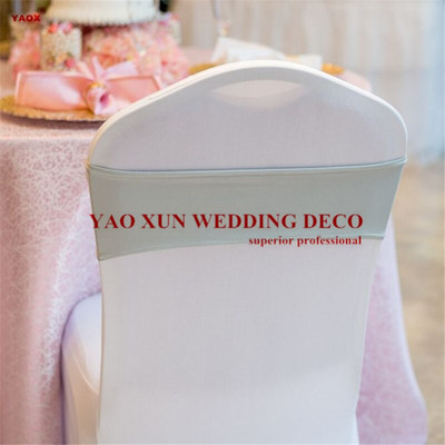 Geros kokybės vieno sluoksnio „Lycra“ kėdžių juosta „spandex“ varčia kėdės užvalkalui pokylių vestuvių dekoravimui