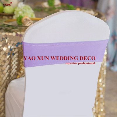 Geros kokybės vieno sluoksnio „Lycra“ kėdžių juosta „spandex“ varčia kėdės užvalkalui pokylių vestuvių dekoravimui