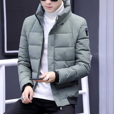 Jachetă casual pentru bărbați cu guler înalt