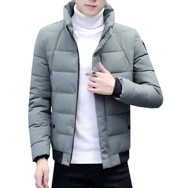 Jachetă casual pentru bărbați cu guler înalt