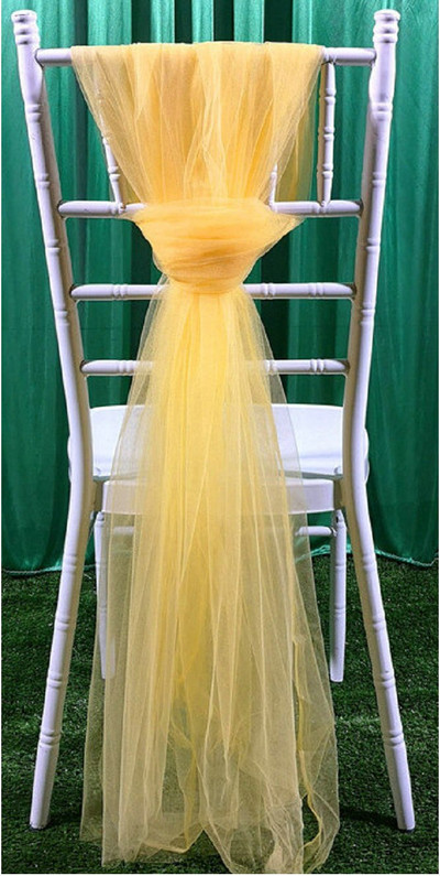 2db sifon etetőszék szoknya slipcovers bolyhos tutu szék szoknya hosszú tüll menyasszonyi esküvőhöz babazuhany születésnapi parti dekoráció