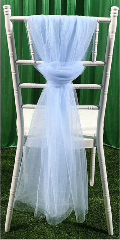 2db sifon etetőszék szoknya slipcovers bolyhos tutu szék szoknya hosszú tüll menyasszonyi esküvőhöz babazuhany születésnapi parti dekoráció
