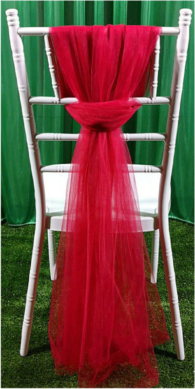 2db sifon etetőszék szoknya slipcovers bolyhos tutu szék szoknya hosszú tüll menyasszonyi esküvőhöz babazuhany születésnapi parti dekoráció