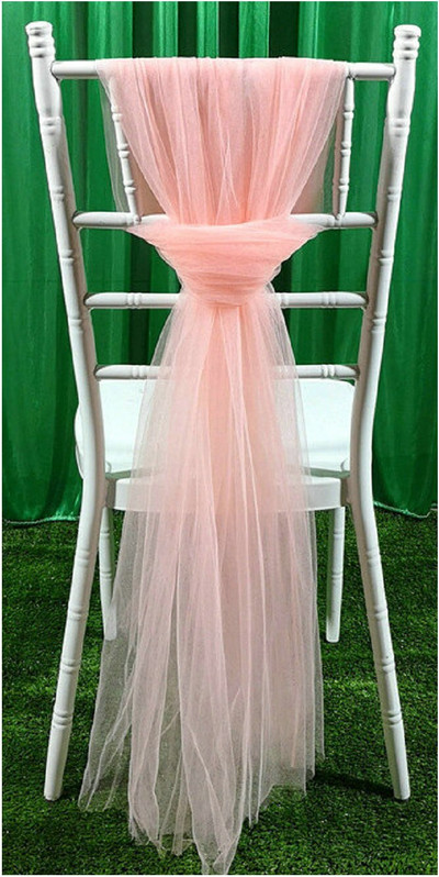 2db sifon etetőszék szoknya slipcovers bolyhos tutu szék szoknya hosszú tüll menyasszonyi esküvőhöz babazuhany születésnapi parti dekoráció