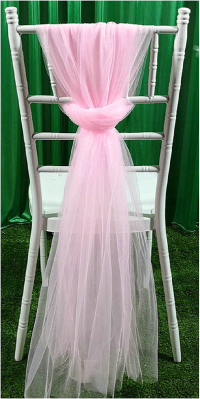 2db sifon etetőszék szoknya slipcovers bolyhos tutu szék szoknya hosszú tüll menyasszonyi esküvőhöz babazuhany születésnapi parti dekoráció