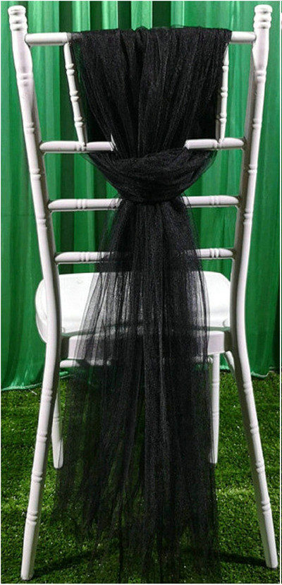 2db sifon etetőszék szoknya slipcovers bolyhos tutu szék szoknya hosszú tüll menyasszonyi esküvőhöz babazuhany születésnapi parti dekoráció